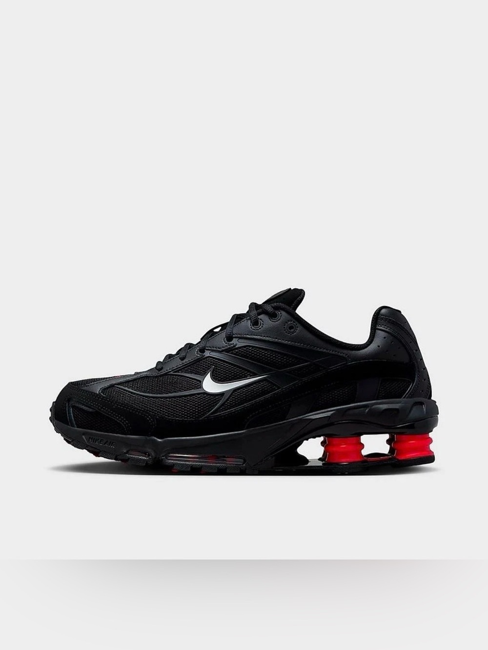 NIB Men Nike Shox Ride 2  II7635 001 Black/Metallic Medium Ash/University Red/Me